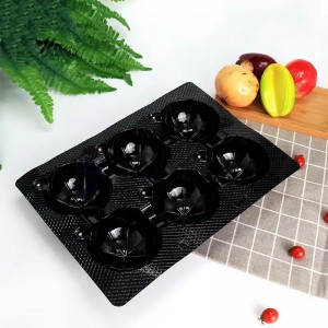 Εμφάνιση δίσκου φρούτων 388*282*55 mm 6 αυλακώσεις