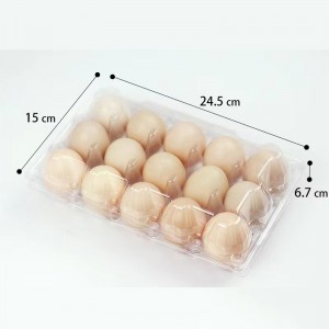 Δίσκο αυγών 245*150*67 mm 15 αυλακώσεις 42 g