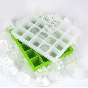 20 καλούπια πάγου, δίσκο πάγου από σιλικόνη βαθμού τροφίμων, κοκτέιλ ποτό μούχλα πάγου, εύκολο να καθαριστεί το BPA δωρεάν