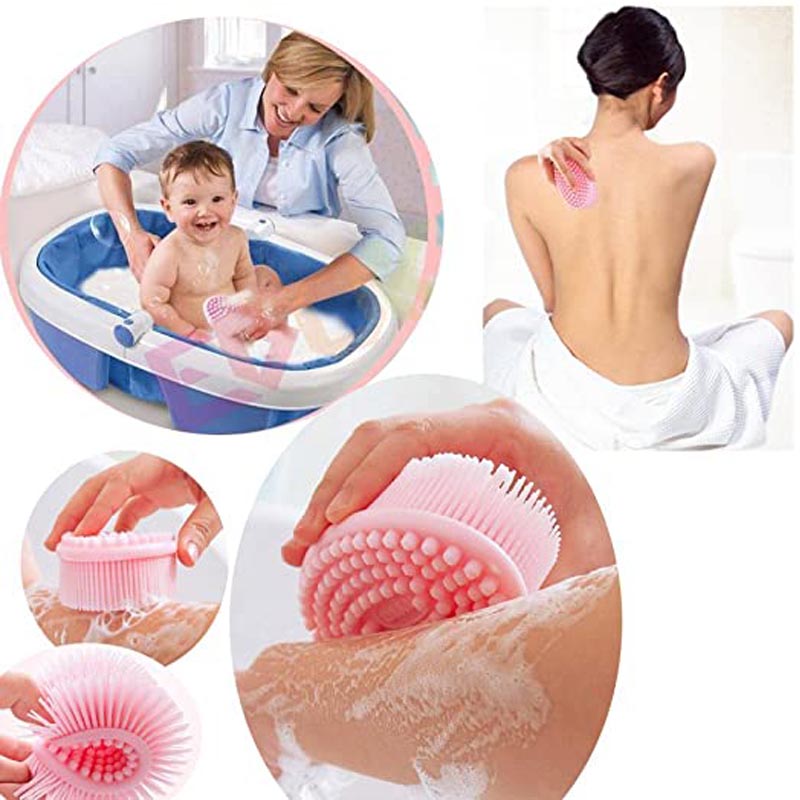 Σιλικόνη καθαρισμό σώματος loofah απολέπιση του μπάνιο μπάνιο σώματος loofah βούρτσα για ευαίσθητα παιδιά γυναίκες άνδρες όλο το δέρμα