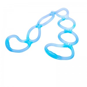 Σιλικόνη τραβήξτε ζώνες, ελαστική έλξη σχοινί σιλικόνης σιλικόνης σχοινί σετ γυμναστικής Αντίστασης ασκήσεων ζώνες για το τέντω...