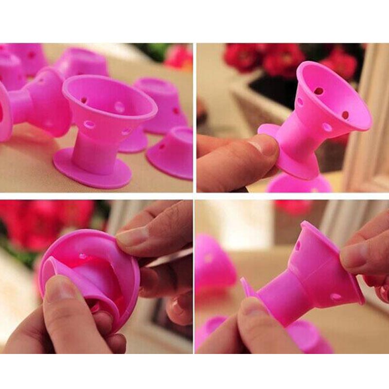 Χωρίς θερμότητα θέρμανσης, σιλικόνη κουμπιά εργαλεία, χωρίς θέρμανση, καμία ζημιά στα μαλλιά, εύκολο στον καθαρισμό