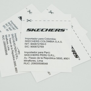 Υφαντή ετικέτα ρούχα πλύσιμο νερού, εκτύπωση οθόνης μεταξιού, υφασμένη ετικέτα