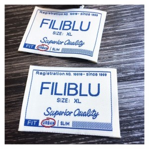 Ετικέτα προσαρμοσμένης ένδυσης, χειροποίητο σήμα υφάσματος κλωστοϋφαντουργίας