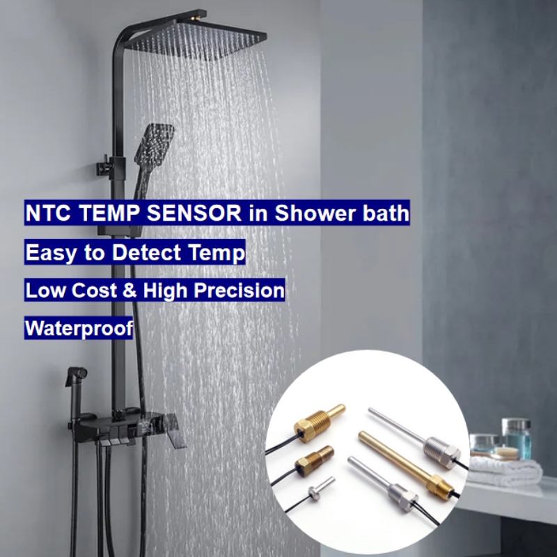 Αισθητήρας θερμοκρασίας θερμίστορ NTC σε ψηφιακό ντους μπάνιου