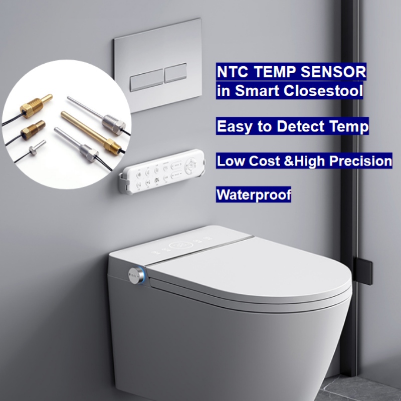 Αισθητήρας αισθητήρα θερμίστικου θερμίστορ NTC σε έξυπνο πλησιέστερο κάθισμα τουαλέτας