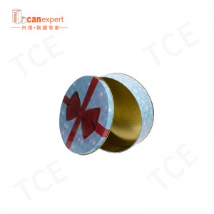 Χονδρικό Αλουμίνιο Στρογγυλό δοχεία κεριών χριστουγεννιάτικα δώρα δοχεία μεταλλικό κιβώτιο κασσίτερου για αποθήκευση χειροτεχ...