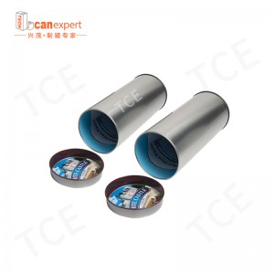 Κενό στρογγυλό τσάι δοχεία τροφίμων βαθμίδα σφραγισμένο σίδερο τσάι συσκευασία καφέ ζάχαρη έθιμο τσάι