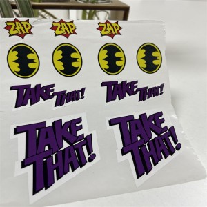 Cartoon anime πολύχρωμα αυτοκόλλητα