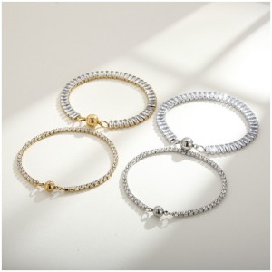 Η Ευρώπη και η Τάση των Ηνωμένων Πολιτειών Τάση Titanium Steel Square Zircon Ins Wind Hand Ornament