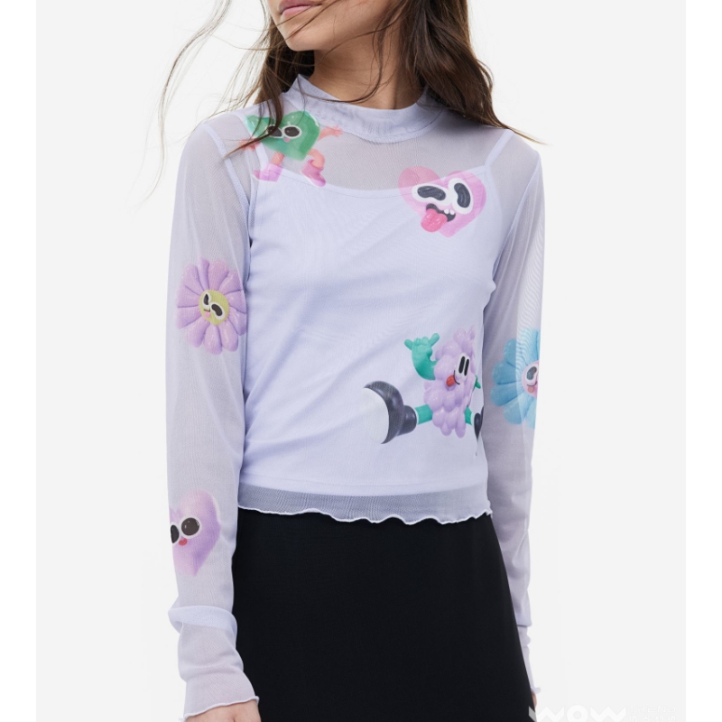 H&m/eva cremers/3d/digital χρώματα/bright shades/crossover co-branded cartoon γραφικά