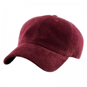 Corduroy Μπέιζμπολ καπέλο 6 πάνελ κενό μπαμπά Cap Sport Winter Hat Custom Centremery Logo