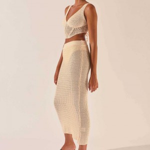 2023 ΝΕΑ ΓΥΝΑΙΚΑ ΤΩΝ ΓΥΝΑΙΚΕΣ ΕΝΔΕΙΞΕΙΣ ΚΟΚΚΙΝΟ ΚΟΚΚΙΝΟ ΚΟΚΚΙΝΟ ΚΟΚΚΙΝΟ ΠΟΚΙΝΗ V-NECK Αμάνικο γιλέκο κορυφής σέξι φούστα ισχίου 2