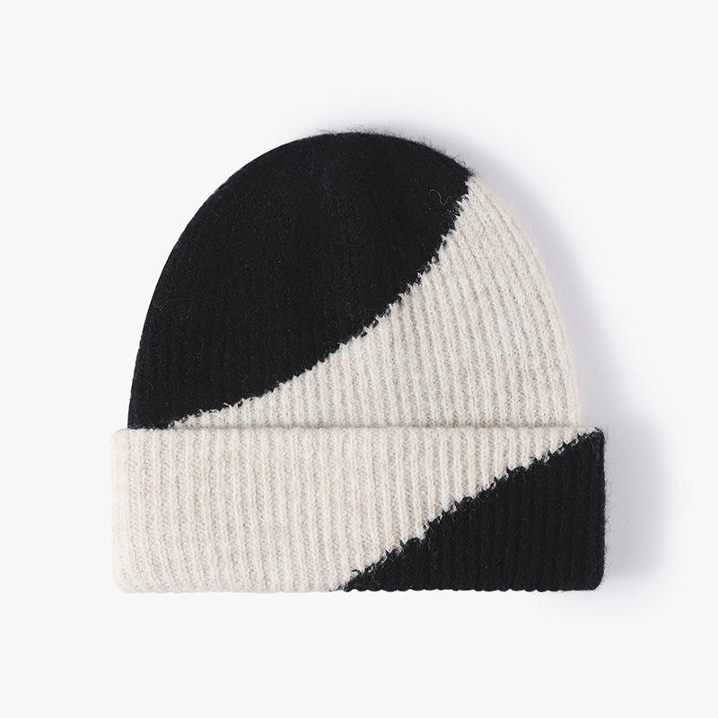 Χειμερινό υπαίθριο απλό κρύο θηλυκό ζεστό χρώμα μαλλί πλεκτό καπέλο μόδας