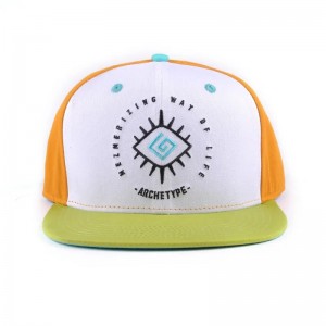 Hiphop Custom Logo Flat Bill Color Block Παιδιά 6 Πάνελ Toddler Snapback Gorras Blank Hats Snapbacks Cap