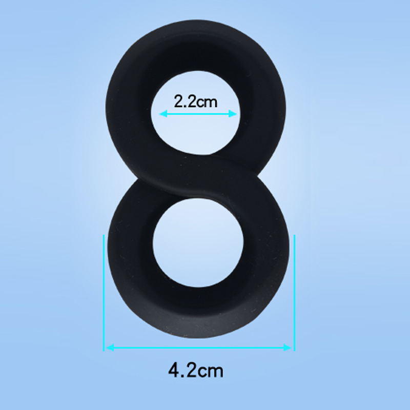 Hot Selling Men Sex Toy Penis Ring Cock Ring για τους άνδρες αυνανισμό (δακτύλιος 8 σχήματος)