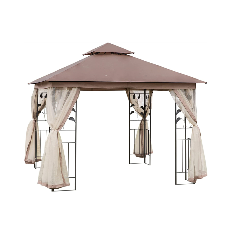10 \\\\ x 10 \\\\ \'χάλυβα υπαίθρια αίθριο gazebo garden canopy με αφαιρούμενες κουρτίνες ματιών