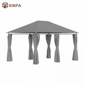 10 \\\\ \'x 13 \\\\\' Εξωτερική αίθριο Gazebo Canopy καταφύγιο με 6 αφαιρούμενα πλευρικά τοιχώματα, γκρι