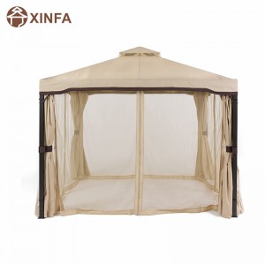 10 \\\\ \'x 10 \\\\\' Gazebo Block Sun Shade Canopy, αδιάβροχη σκηνή, υπαίθρια κιόσκι με κουρτίνες