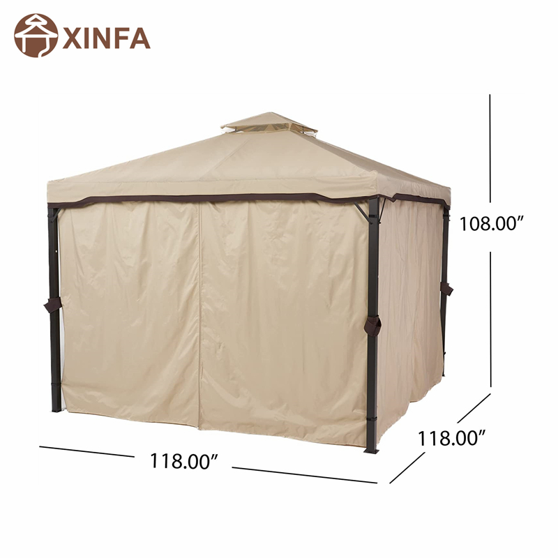 10 \\\\ \'x 10 \\\\\' Gazebo Block Sun Shade Canopy, αδιάβροχη σκηνή, υπαίθρια κιόσκι με κουρτίνες