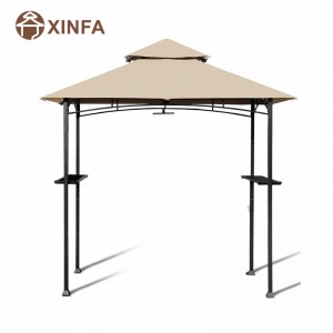 8 \\\\ \'x 5 \\\\\' 2-βαθμίδα θόλο Top Grill Gazebo Outdoor Patio Barbecue Gazebo Shelter με ανθεκτικό χάλυβα πλαίσιο