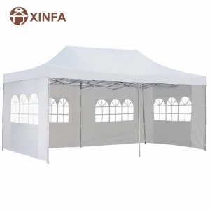 10x · 20 ft pop up canopy party γαμήλιο gazebo καταφύγιο σκηνής με 4 αφαιρούμενα πλευρικά τοιχώματα λευκά