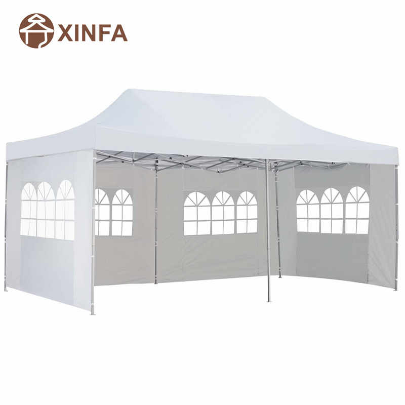 10x · 20 ft pop up canopy party γαμήλιο gazebo καταφύγιο σκηνής με 4 αφαιρούμενα πλευρικά τοιχώματα λευκά