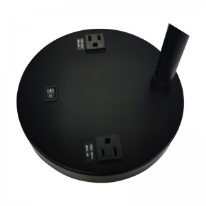 Δύο λαμπτήρες γραφείου με μαύρο και ανοιχτό κίτρινο φινίρισμα, ένα διακόπτη roft/off και δύο βολικά καταστήματα στο δωμάτιο