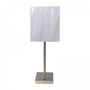 Απλό στυλ βουρτσισμένο νικέλιο φινίρισμα φινίρισμα επιτραπέζιου λαμπτή