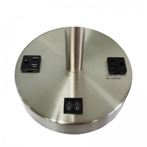 Απλό στυλ βουρτσισμένο νικέλιο φινίρισμα φινίρισμα επιτραπέζιο λαμπτή