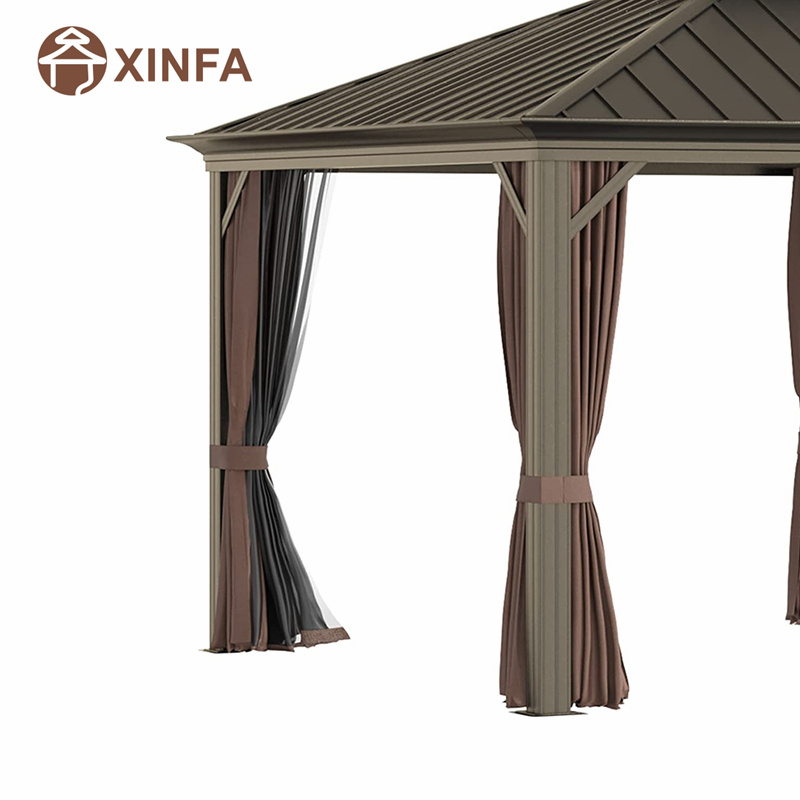 20 \\\\ \'x 12 \\\\\' πλαίσιο αλουμινίου Hardtop Gazebo Canopy με γαλβανισμένο χάλυβα διπλής οροφής