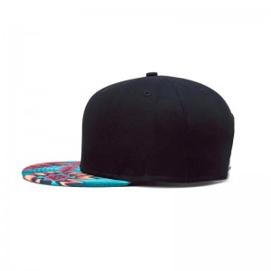 3D εκτύπωση snap back flat brim hat street χορό hip εκτύπωση επίπεδη bill hawaiian καπέλα Σχεδιάστε το δικό σας καπάκι snapback/hat
