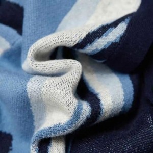 Προσαρμοσμένο μπροστινό τσέπη Polo Knit πουκάμισο μάρμαρο Jacquard πλεκτά πλεκτά πουλόβερ πουλόβερ