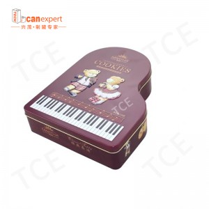 Προσαρμοσμένο μπισκότο κασσίτερο Caned Food Tin Packaging Metal Boxes ανάγλυφα βάζα κασσίτερου μπισκότο