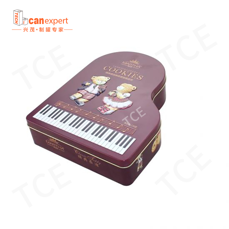 Προσαρμοσμένο μπισκότο κασσίτερο Caned Food Tin Packaging Metal Boxes ανάγλυφα βάζα κασσίτερου μπισκότο