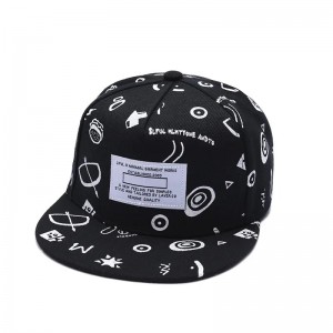 Καλοκαιρινό καπέλο εξάχνωσης Spring Print 3D κέντημα snapback καπάκι patch λογότυπο μη δομημένο επίπεδη χείλη 6 πάνελ snapback καπέλο