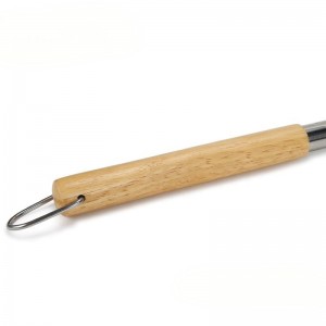 Επιπλέον μακρύ 53 ιντσών στρογγυλό αλουμίνιο πίτσα στροφή φλούδα για φούρνο από τούβλα αγοράστε ξύλινη λαβή