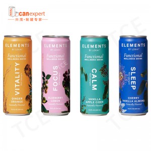 Χονδρική συσκευασία ασφαλείας τροφίμων-βαθμού Ασφαλείας Αδειάστε 250ml 500ml Τυπωμένο αλουμινένιο ποτό για μπύρα ποτών συσκευασία μ...