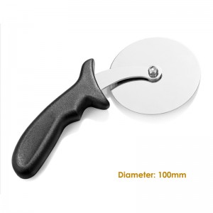 Χρήσιμο ανοξείδωτο χάλυβα πίτσα πίτσα Pizza Slicer με πλαστική λαβή Εύκολο στον καθαρισμό