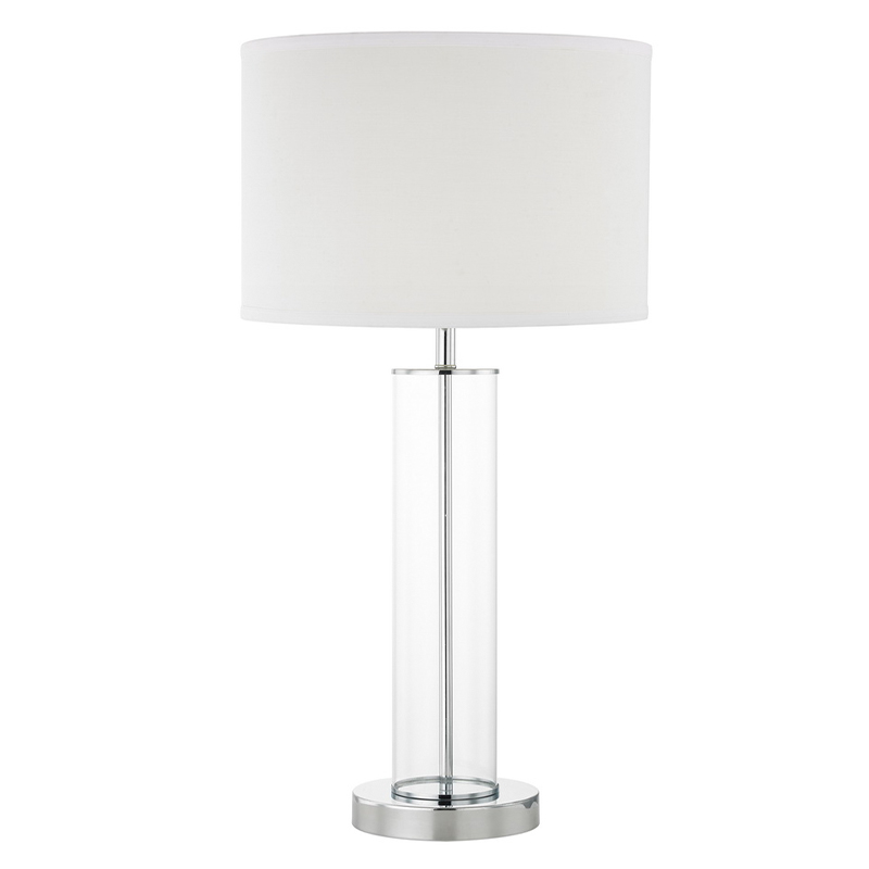 Clear Glass Lamp με γυαλισμένο φινίρισμα χρωμίου στο δωμάτιο του ξενοδοχείου