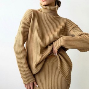 Χειμώνα νέα μόδα έθιμο Γυναίκες \\\\\\\\\'s Warm Turtleneck Pullover πλεκτό πουλόβερ κοστούμι