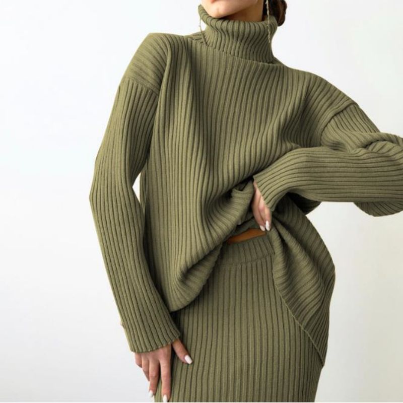 Χειμώνα νέα μόδα έθιμο Γυναίκες \\\\'s Warm Turtleneck Pullover πλεκτό πουλόβερ κοστούμι