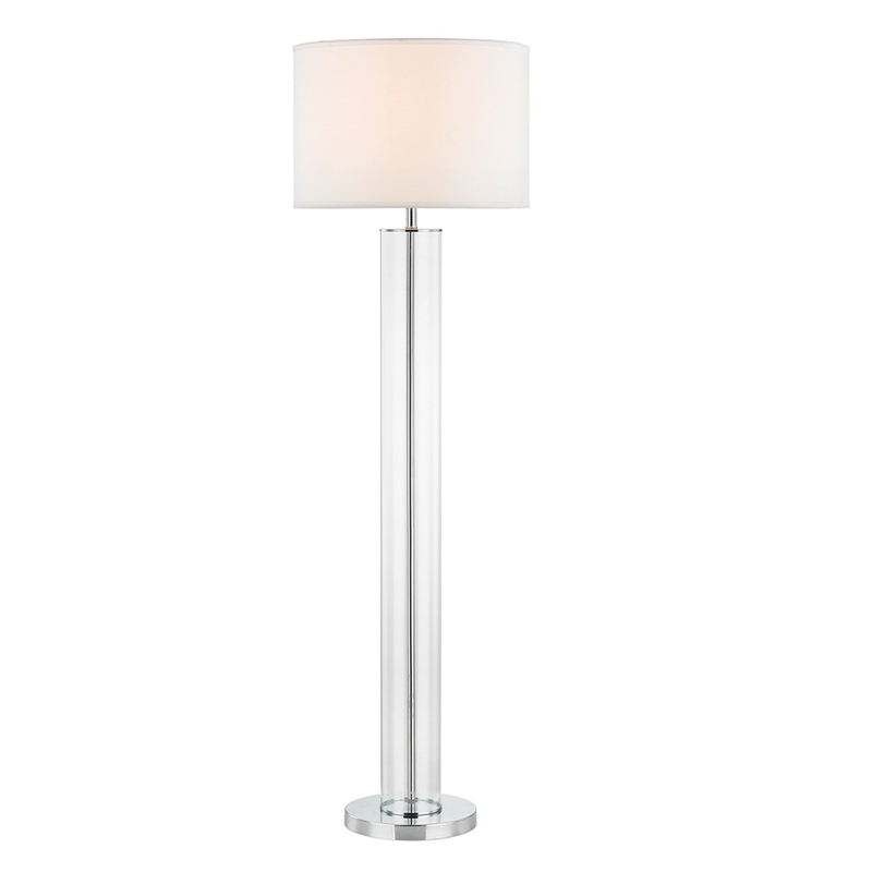 Hotel Metal Floor Lamp με γυαλισμένο χρωμιωμένο φινίρισμα στον καναπέ δίπλα στο δωμάτιο