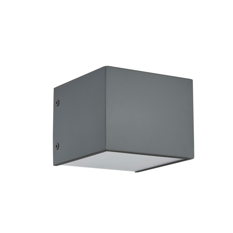 Φιλοξενία ξενοδοχειακής λάμπα τοίχου με βαμμένο επίπεδο γκρι φινίρισμα και ενσωματωμένη λυχνία LED στο Hotel Typical Baseor