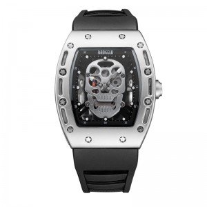 Μόδα κρανίο άνδρες Quartz Watch Baogela Creative Dial Watch For Men Rock Gold Life Αδιάβροχη άνδρες Παρακολουθήστε αθλητικό στυλ 1612
