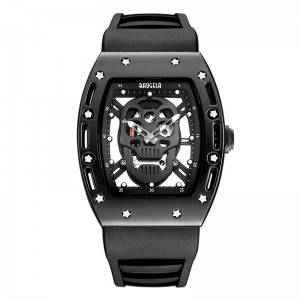 Μόδα κρανίο άνδρες Quartz Watch Baogela Creative Dial Watch For Men Rock Gold Life Αδιάβροχη άνδρες Παρακολουθήστε αθλητικό στυλ 1612