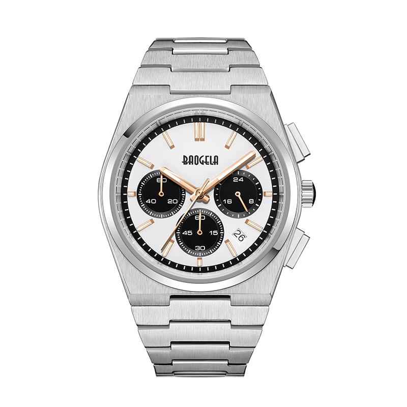 Baogela Top Brand Watches for Men Chronograph Sport Utportproof Quartz Watch 50tm Casual ανοξείδωτο ρολόι RELOJ HOMBRE 22803