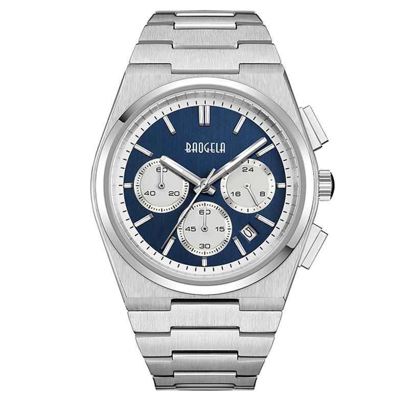 Baogela Top Brand Watches for Men Chronograph Sport Utportproof Quartz Watch 50tm Casual ανοξείδωτο ρολόι RELOJ HOMBRE 22803