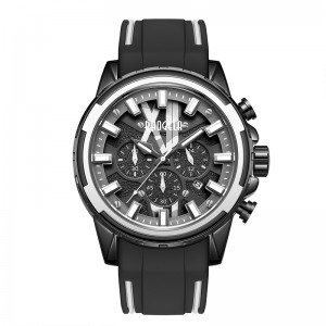 Baogela νέα ρολόγια άνδρες ανοξείδωτο λασπώδες λουρί μπλε ρολόι για άνδρες πολυτελές αδιάβροχο χρονογράφημα relogio 22601