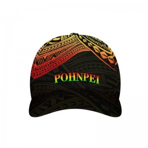 Νέο Micronesia Pohnpei Flag Printed Baseball Cap Polynesian Tattoo Sports Caps Τοποθέτησε ρυθμιζόμενη αναπνευστική υπαίθρια καπέλο Unisex
